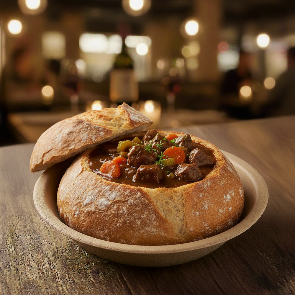 Beef Stew Bread Bowl