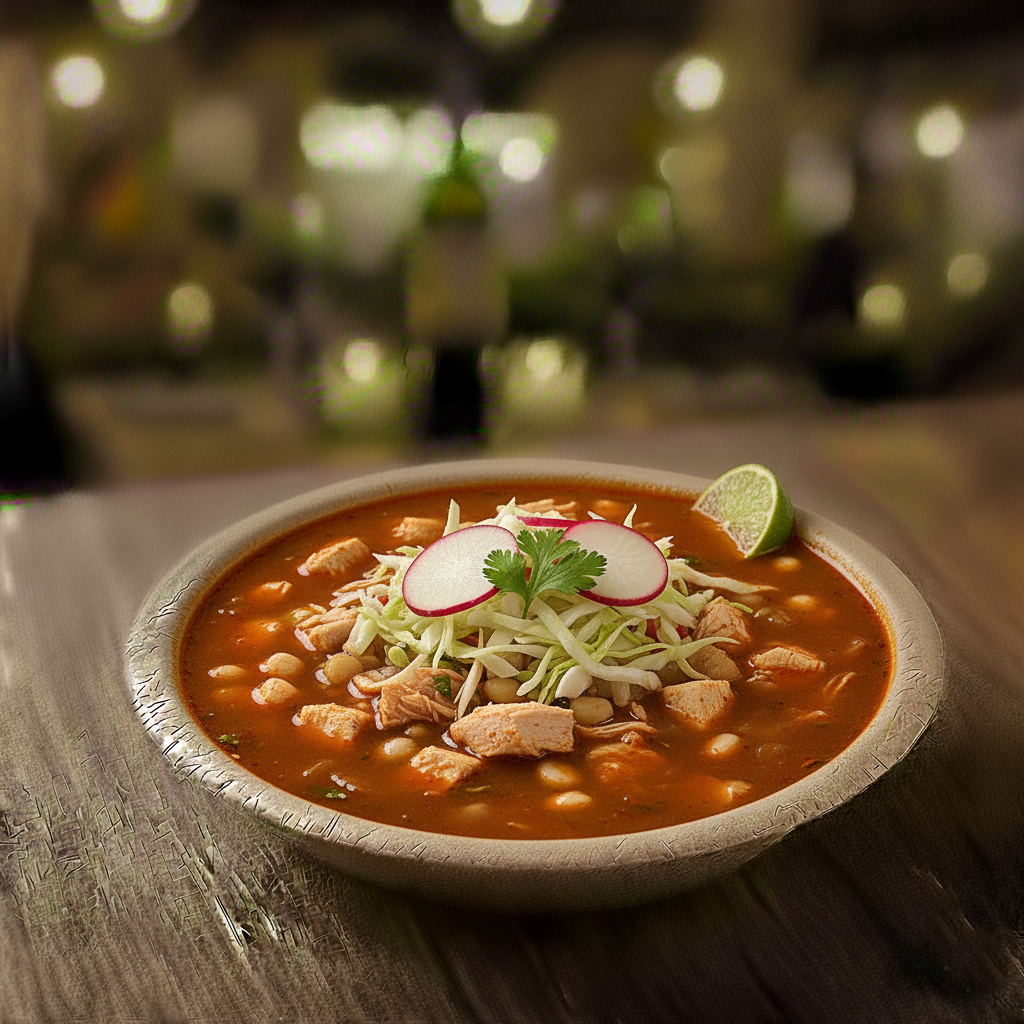Red Chicken Pozole